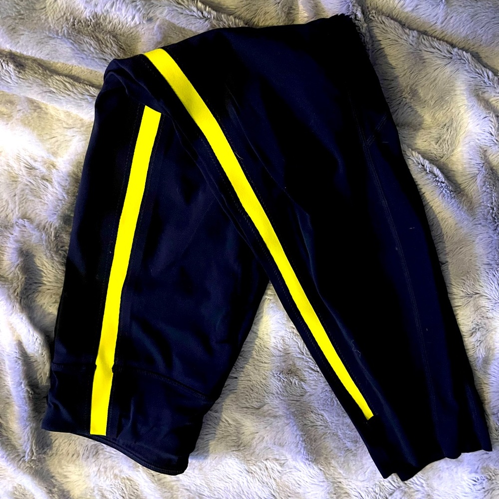 ZYIA Black Neon Tape Luxe Hi-Rise legging